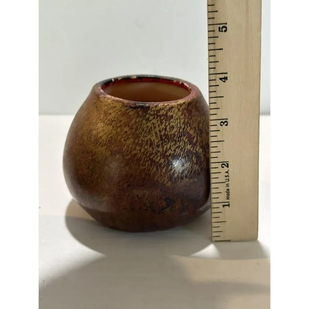 lot of 2 Seasons Candle‎ by Fitz and Floyd 2001 Apple + extra candle wax pottery